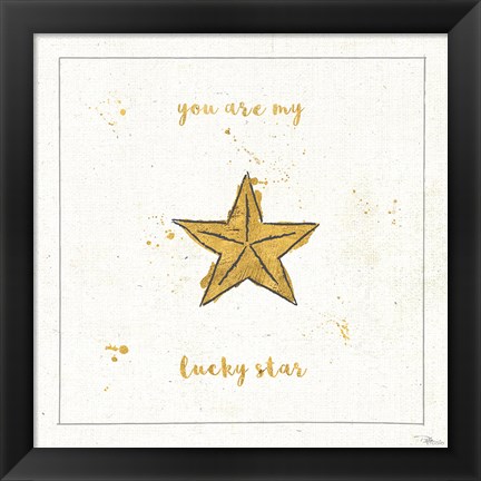 Framed Lil Memos IX Cursive Print