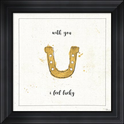 Framed Lil Memos X Cursive Print