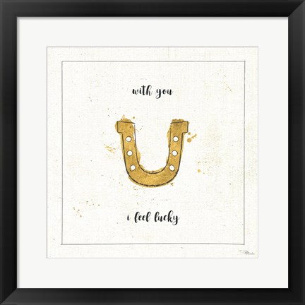 Framed Lil Memos X Cursive Print