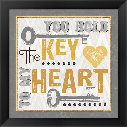 Framed Lock Your Love II Print