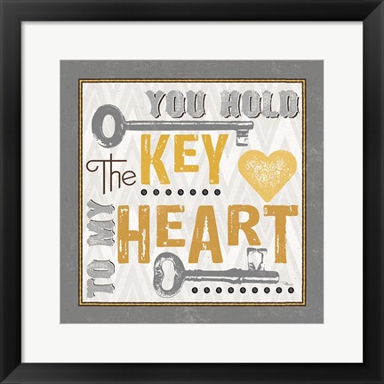 Framed Lock Your Love II Print