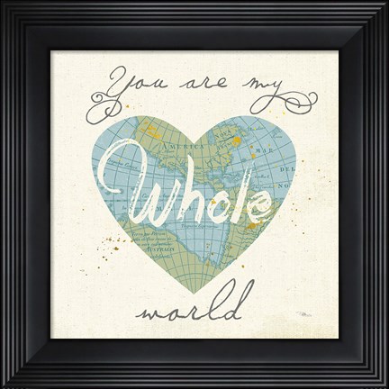 Framed Love Map II Print