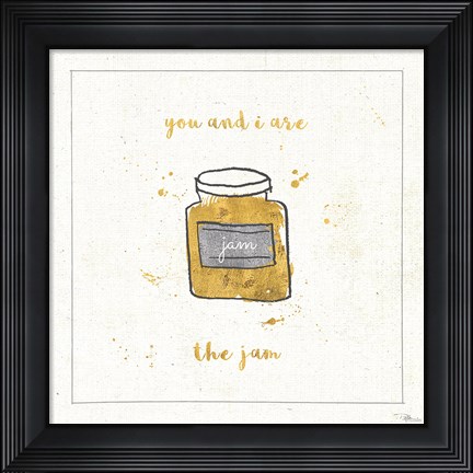 Framed Love Notes XI Cursive Print