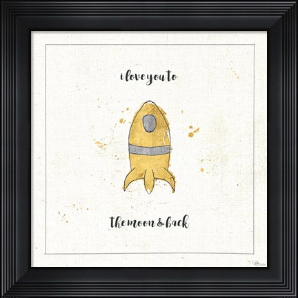 Framed Love Notes XII Cursive Print