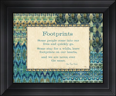 Framed Mirage IV Words Blue Print