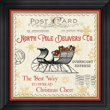Framed North Pole Express II Print