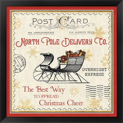 Framed North Pole Express II Print
