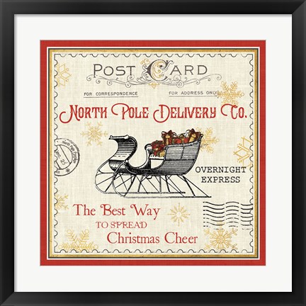 Framed North Pole Express II Print