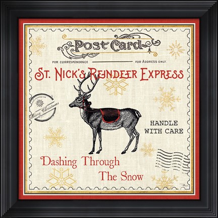 Framed North Pole Express IV Print