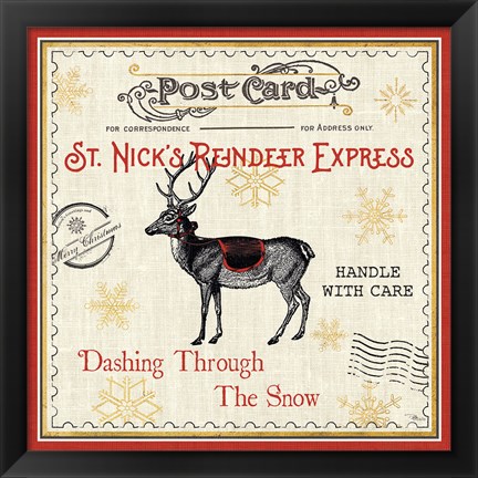 Framed North Pole Express IV Print