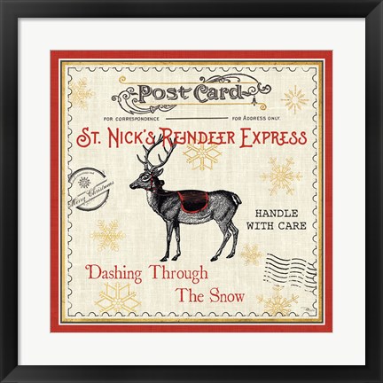 Framed North Pole Express IV Print