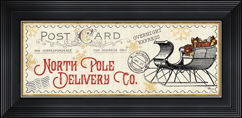 Framed North Pole Express VI Print