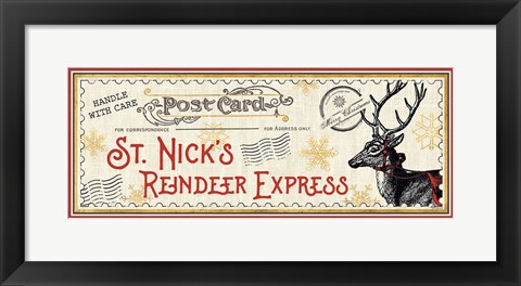 Framed North Pole Express VIII Print