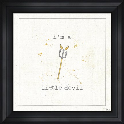 Framed Opposites Cuties XII Print