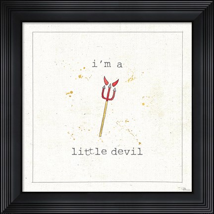 Framed Opposites Cuties XII color Print