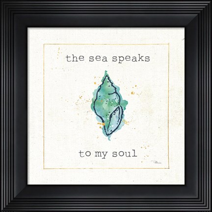 Framed Sea Treasures VI Print