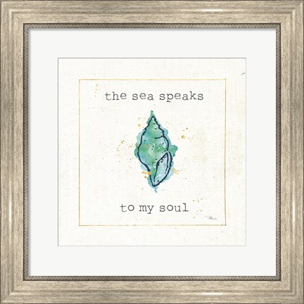 Framed Sea Treasures VI Print