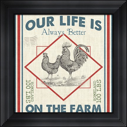 Framed Sweet Farmhouse III Print