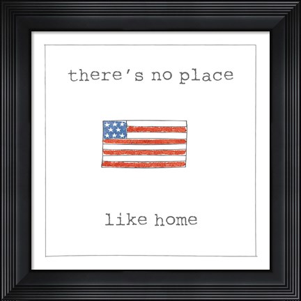 Framed USA Cuties I on White Print