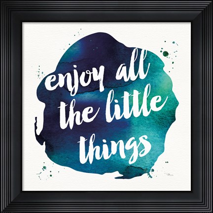 Framed Waterwords III Print