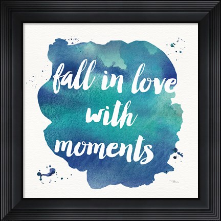 Framed Waterwords IV Print