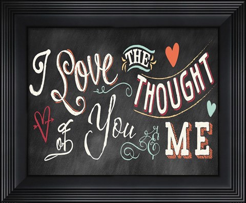 Framed You and Me I Color Print
