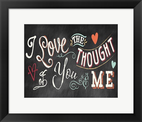 Framed You and Me I Color Print