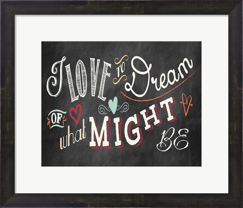 Framed You and Me II Color Print