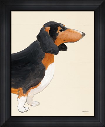 Framed My Best Friend Dachshund III Print