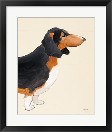 Framed My Best Friend Dachshund III Print