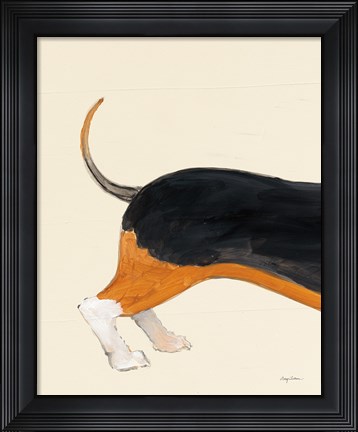 Framed My Best Friend Dachshund II Print