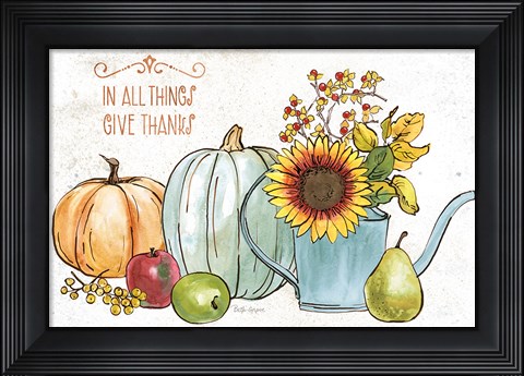 Framed October Garden XIII Print