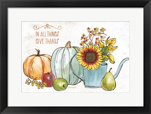 Framed October Garden XIII Print