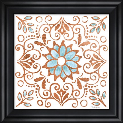 Framed October Garden IX Print