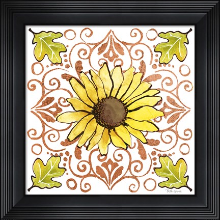 Framed October Garden V Print
