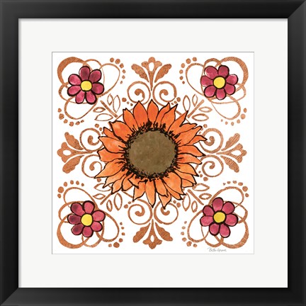 Framed October Garden VI Print