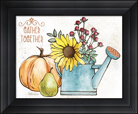 Framed October Garden I Print