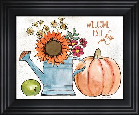 Framed October Garden II Print