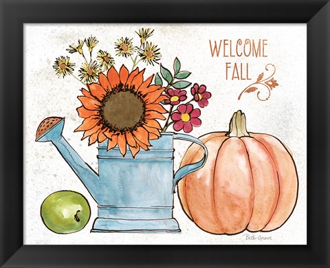 Framed October Garden II Print