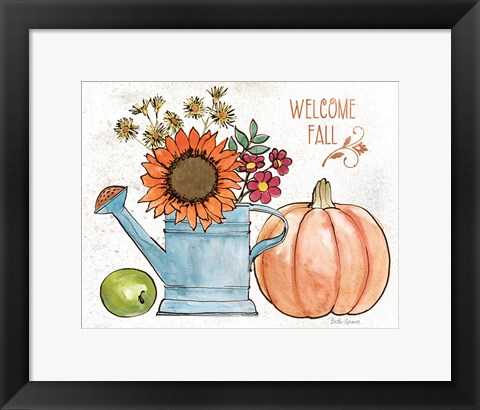 Framed October Garden II Print