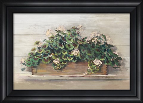 Framed Market Geraniums Crop Print