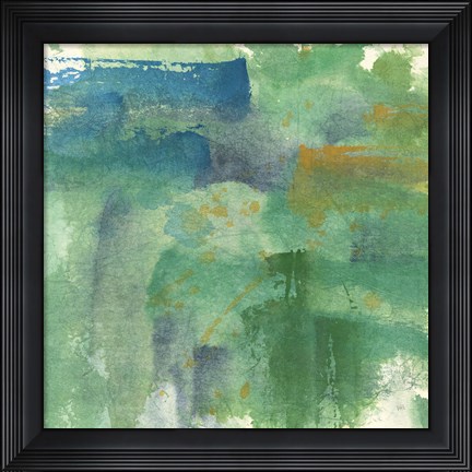 Framed Blue Accent II Print