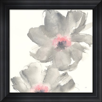 Framed Gray Blush Cosmos II Print