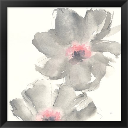 Framed Gray Blush Cosmos II Print