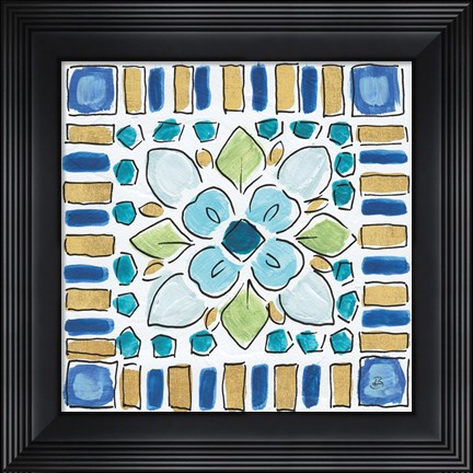Framed Peacock Allegory VI Print