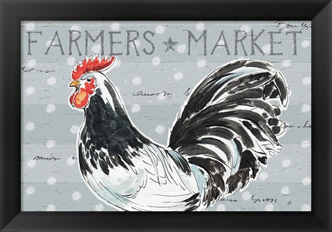 Framed Roosters Call I Print