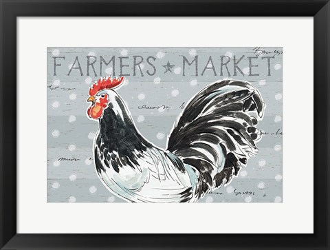 Framed Roosters Call I Print