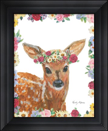Framed Flower Friends III Print