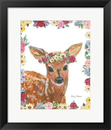 Framed Flower Friends III Print