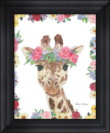Framed Flower Friends II Print